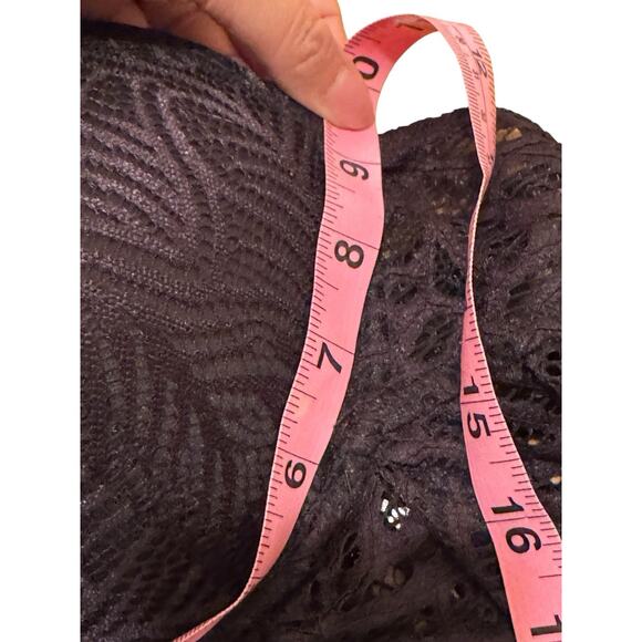 Black Lace Lingerie Babydoll 1X Fairycore Whimsygoth Goth Coquette Lace - Picture 10 of 10